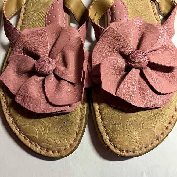 BØRN Pink Flower Sandals - Size 9 - Picture 7 of 8